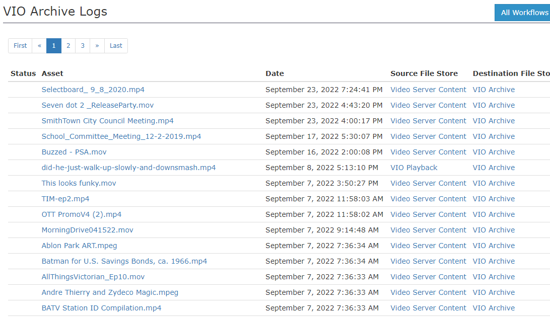 Workflow Log Screen><